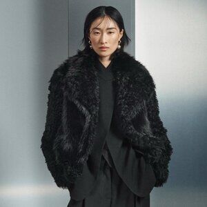 ZARA SHORT FAUX FUR COAT ZW COLLECTION